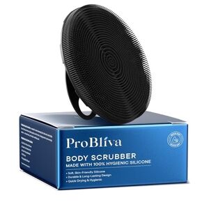 Black Silicone Body Scrubber